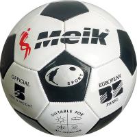 Мяч футбольный "Meik-MK2000" 2-слоя, (белый), TPU+PVC 2.7, 410-420 гр., машинная сшивка B31324-3
